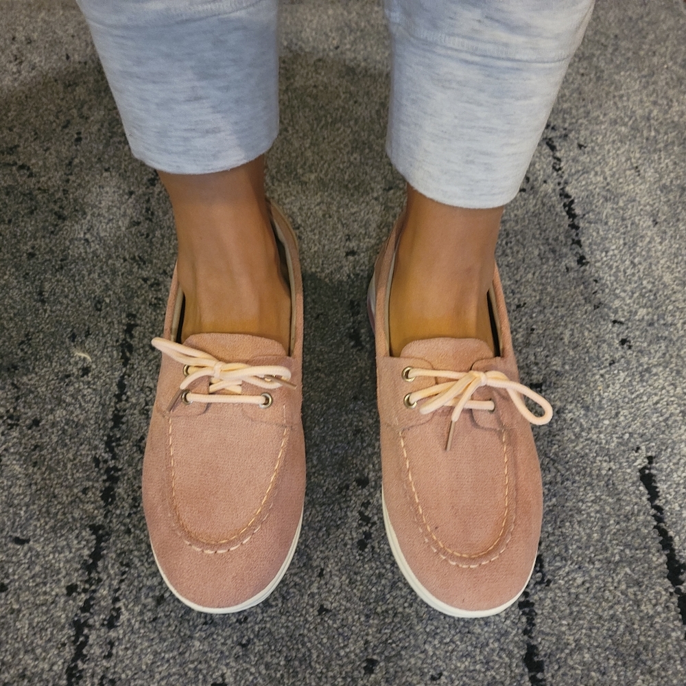 Pink Suede Shoes Size 8.5 (39)